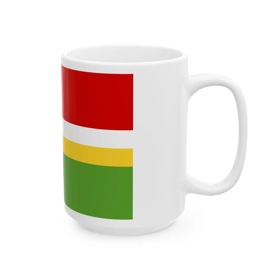POL gmina Kobiele Wielkie flag (Poland) White Coffee Mug - Go Mug Yourself