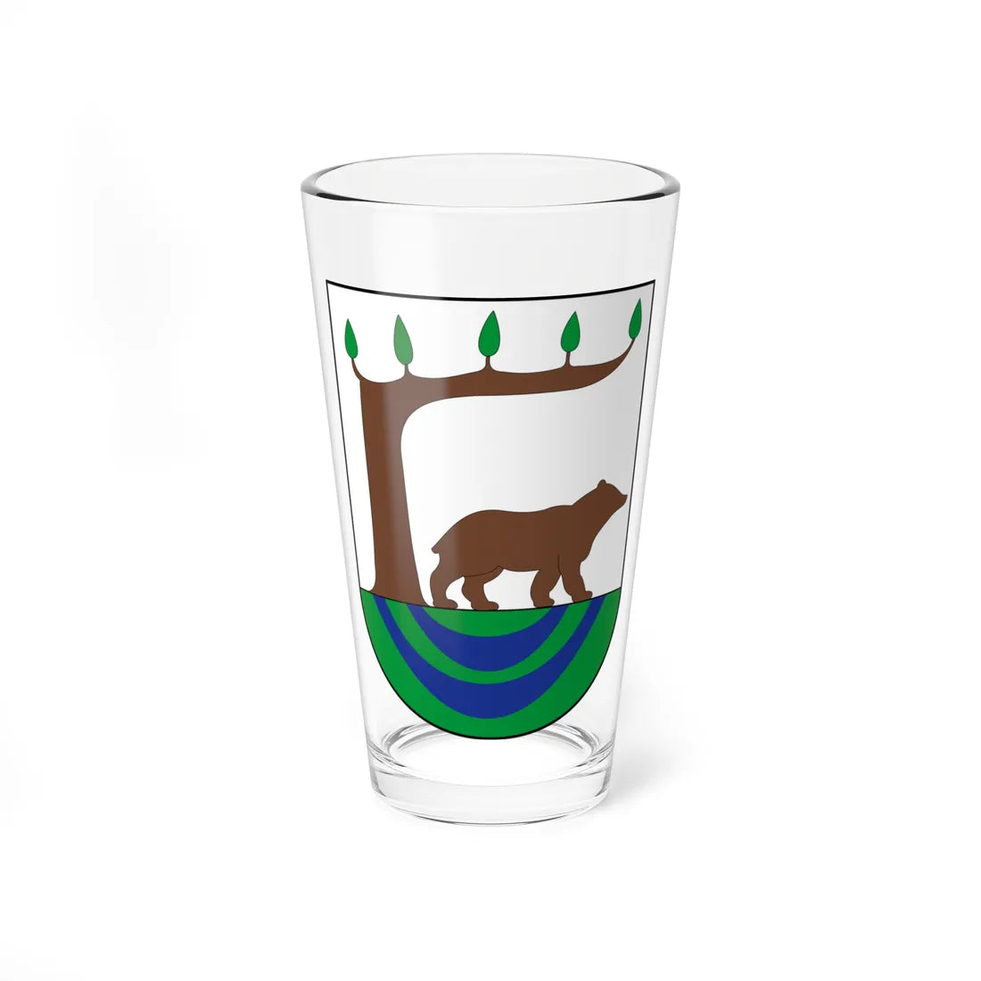 POL gmina Kościerzyna COA (Poland) (Coat of Arms) Pint Glass 16oz 16oz - Go Mug Yourself