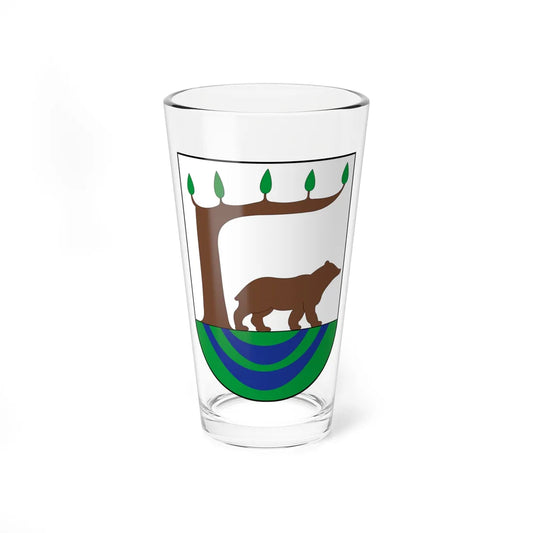 POL gmina Kościerzyna COA (Poland) (Coat of Arms) Pint Glass 16oz 16oz - Go Mug Yourself