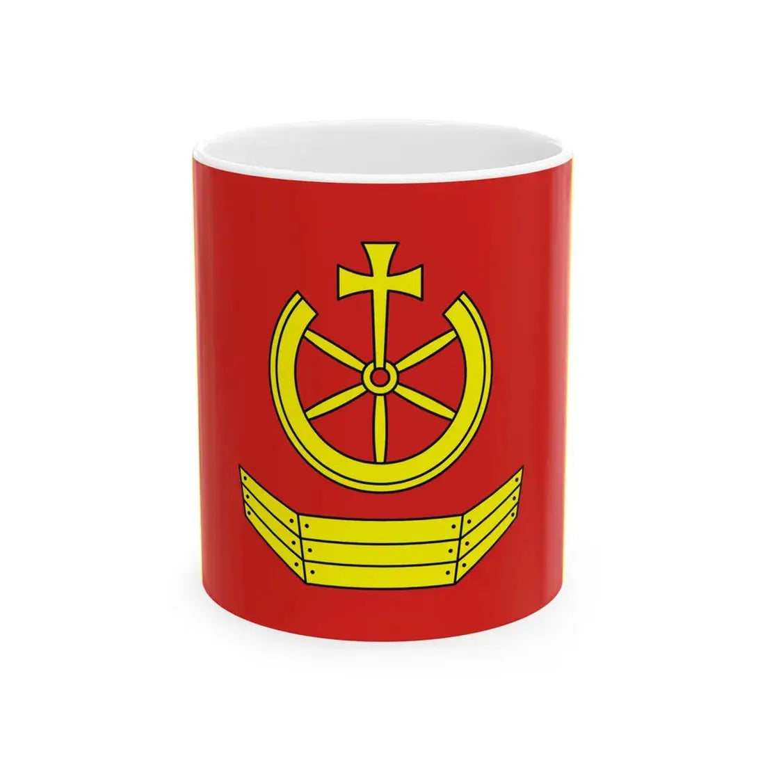 POL gmina Kuslin flag (Poland) White Coffee Mug 11oz - Go Mug Yourself