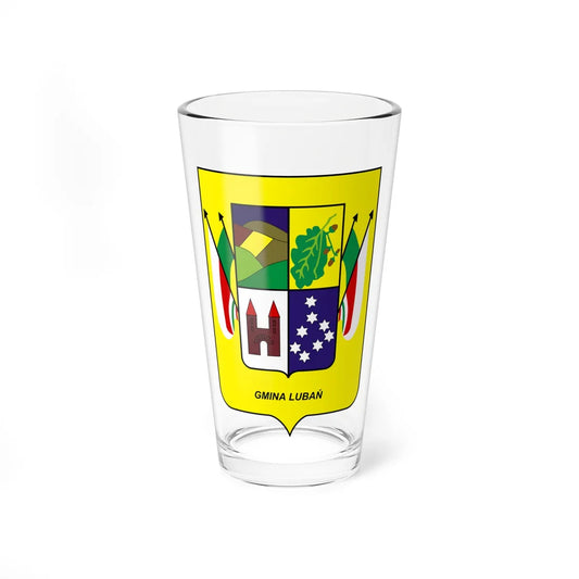 POL gmina Lubań COA (Poland) (Coat of Arms) Pint Glass 16oz 16oz - Go Mug Yourself