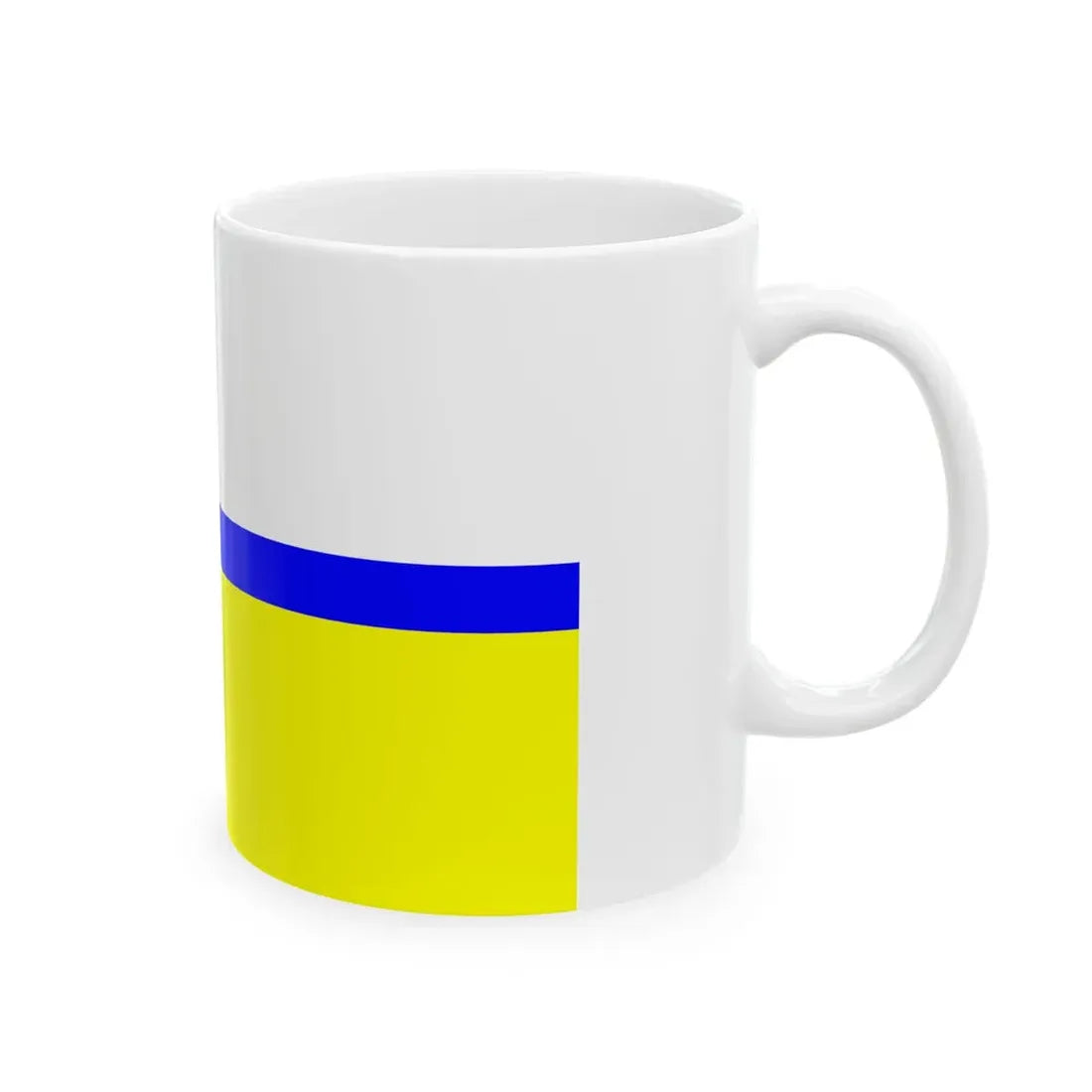 POL gmina Lubrza flag (Poland) White Coffee Mug - Go Mug Yourself