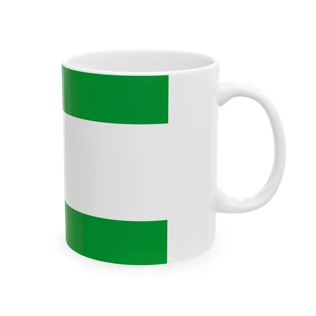 POL gmina Lutomiersk flag (Poland) White Coffee Mug - Go Mug Yourself
