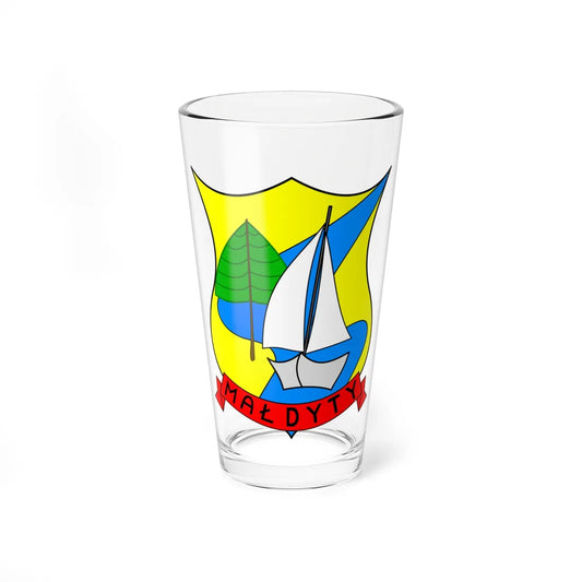 POL gmina Małdyty COA (Poland) (Coat of Arms) Pint Glass 16oz 16oz - Go Mug Yourself