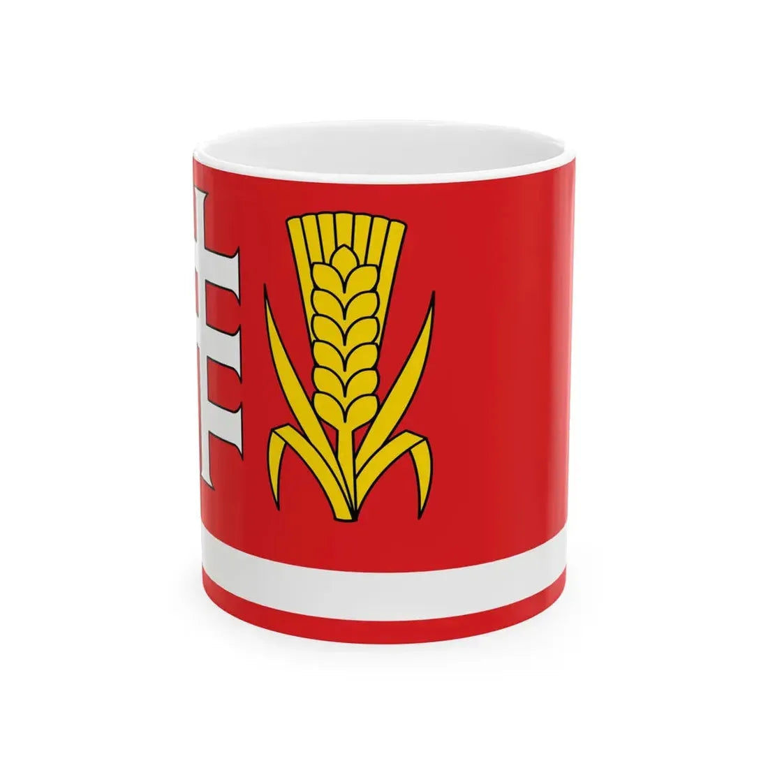 POL gmina Medrzechow flag (Poland) White Coffee Mug 11oz - Go Mug Yourself