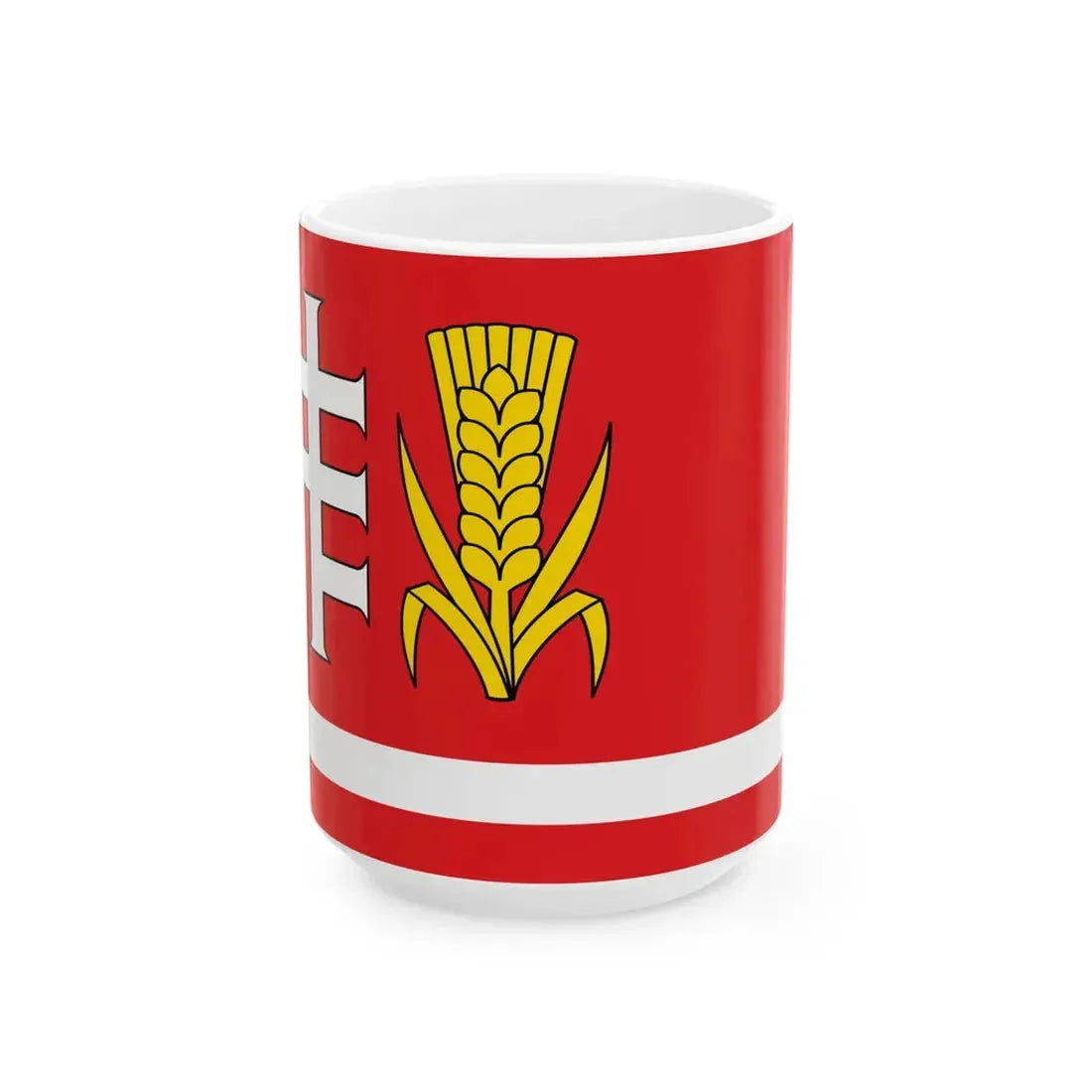 POL gmina Medrzechow flag (Poland) White Coffee Mug 15oz - Go Mug Yourself