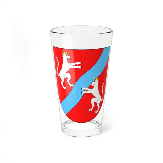 POL gmina Mełgiew COA (Poland) (Coat of Arms) Pint Glass 16oz 16oz - Go Mug Yourself
