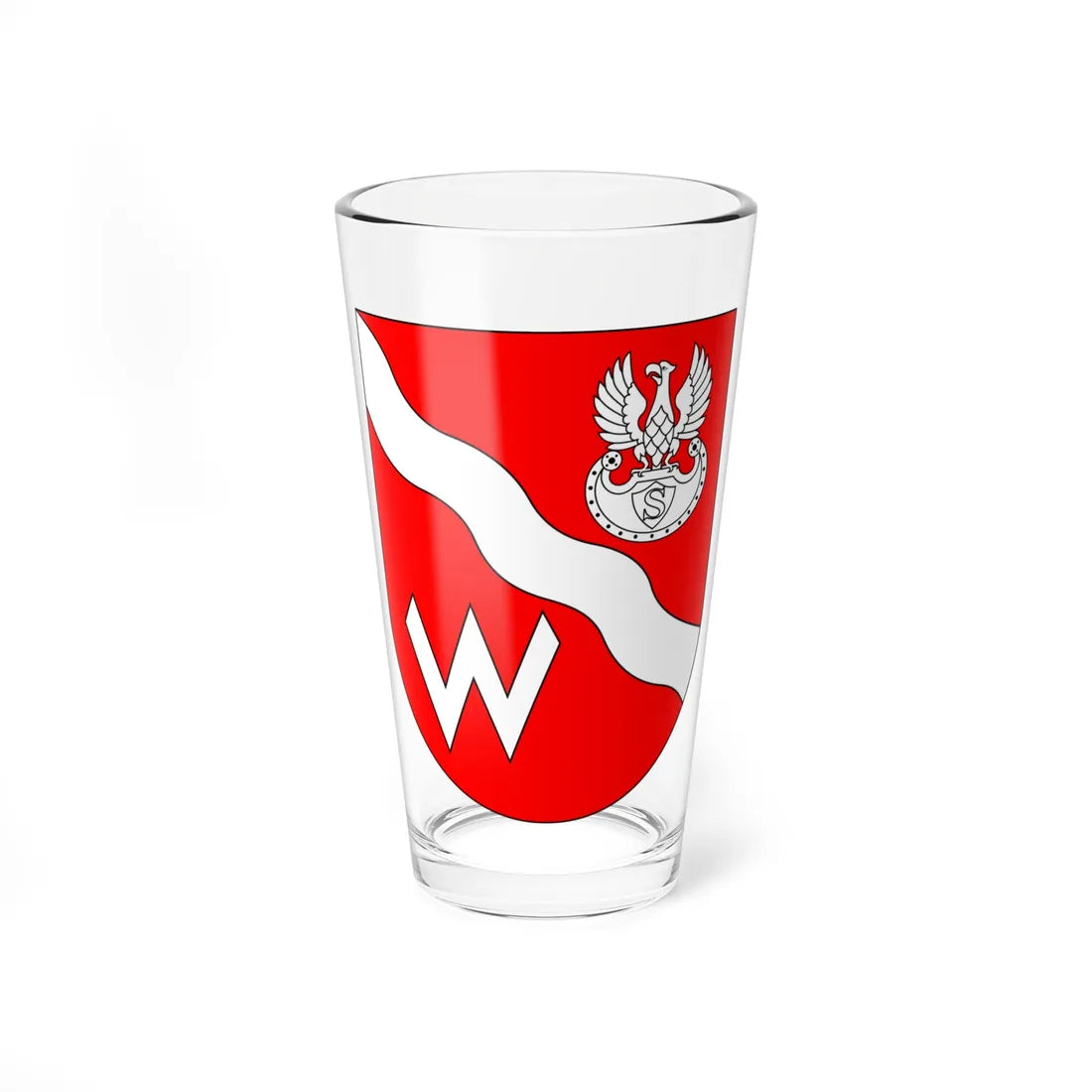 POL gmina Michałowice COA (Poland) (Coat of Arms) Pint Glass 16oz 16oz - Go Mug Yourself