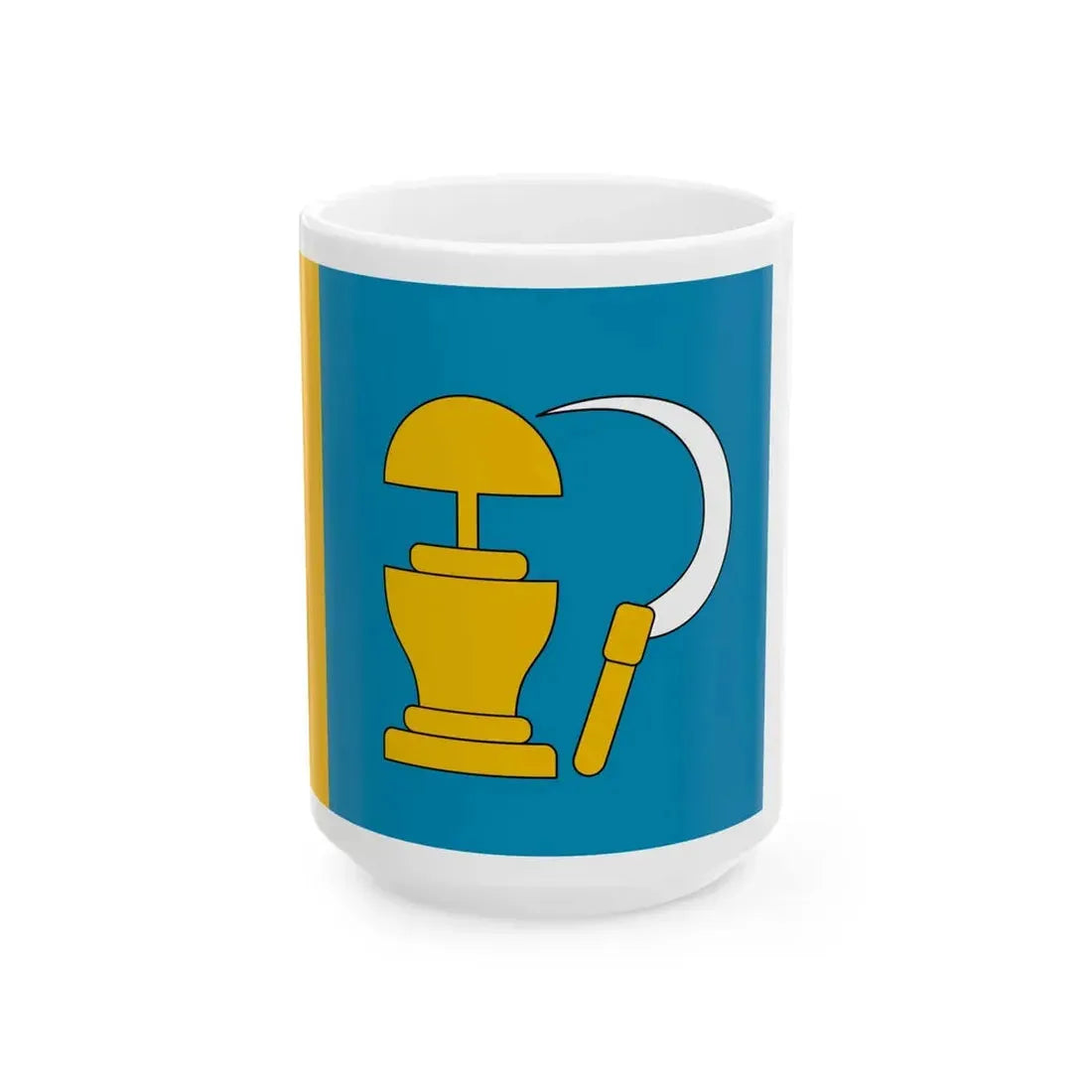 POL gmina Miedzna flag (Poland) White Coffee Mug 15oz - Go Mug Yourself