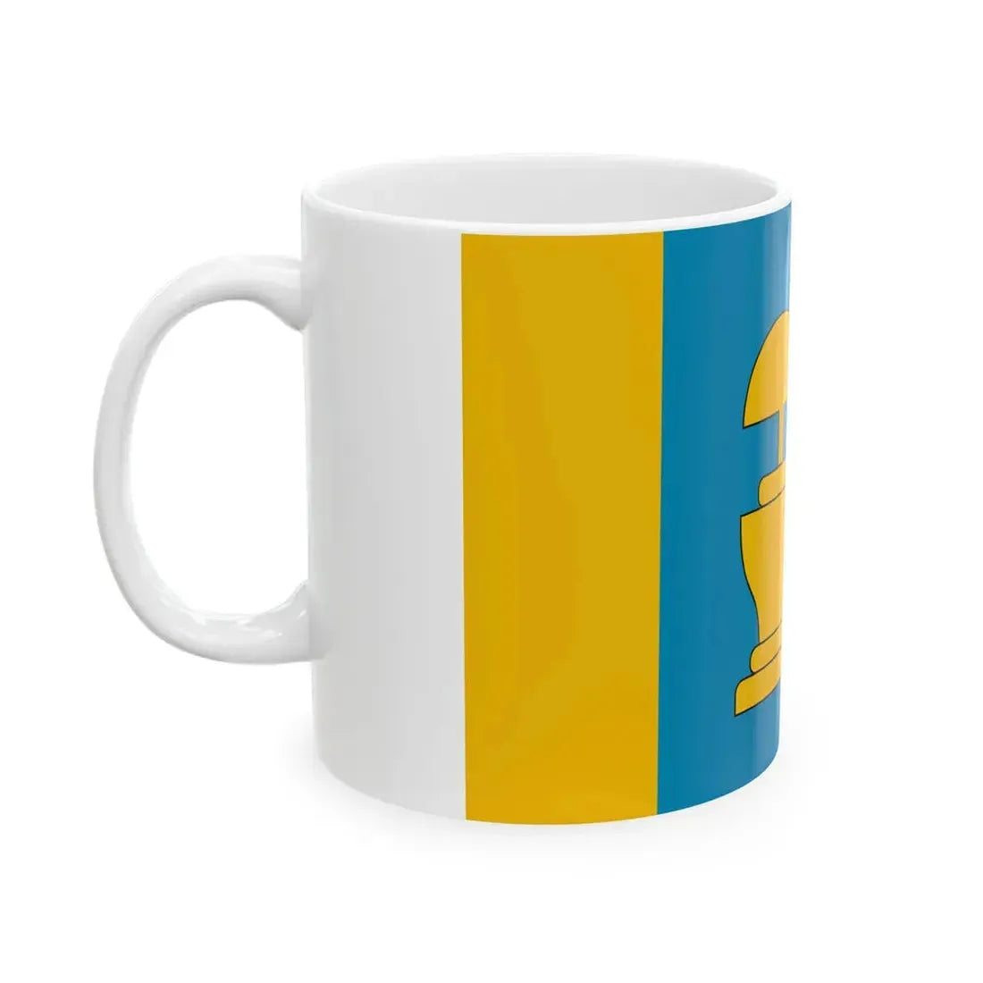POL gmina Miedzna flag (Poland) White Coffee Mug - Go Mug Yourself