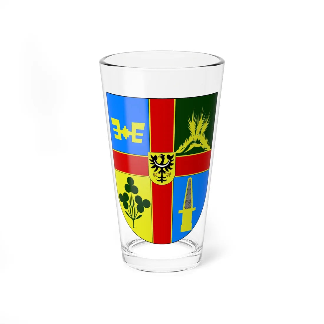 POL gmina Miłkowice COA (Poland) (Coat of Arms) Pint Glass 16oz 16oz - Go Mug Yourself