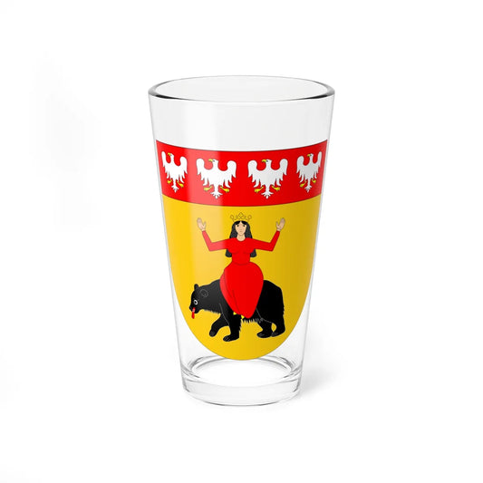 POL gmina Mniów COA (Poland) (Coat of Arms) Pint Glass 16oz 16oz - Go Mug Yourself