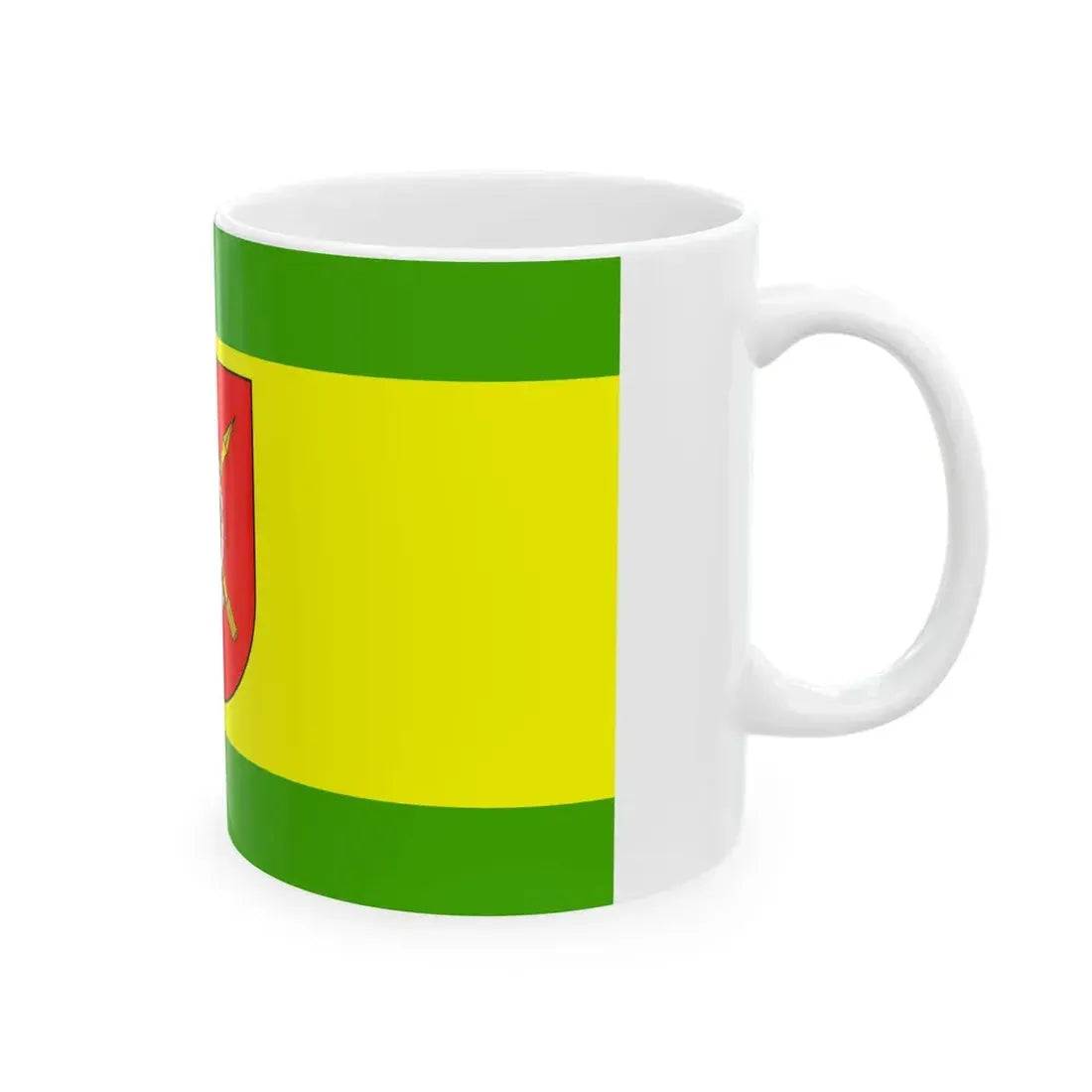 POL gmina Moszczenica flag (Poland) White Coffee Mug - Go Mug Yourself
