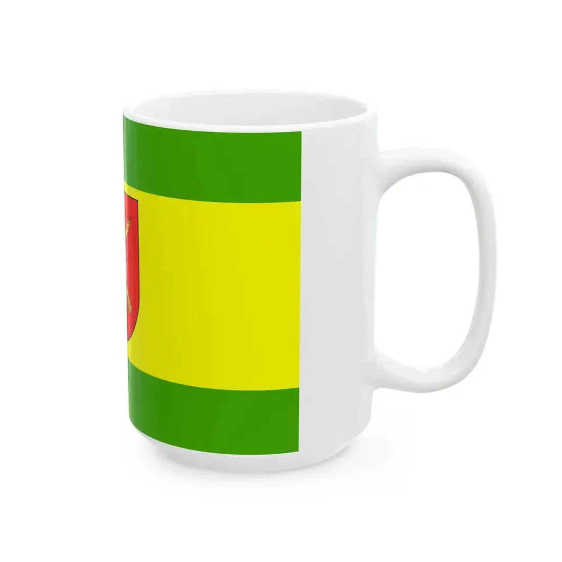 POL gmina Moszczenica flag (Poland) White Coffee Mug - Go Mug Yourself
