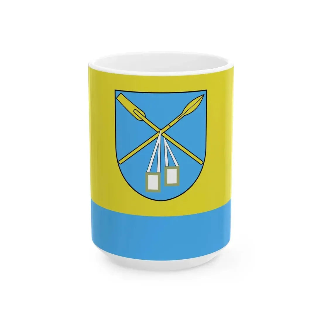 POL gmina Moszczenica gorlicki flag (Poland) White Coffee Mug 15oz - Go Mug Yourself
