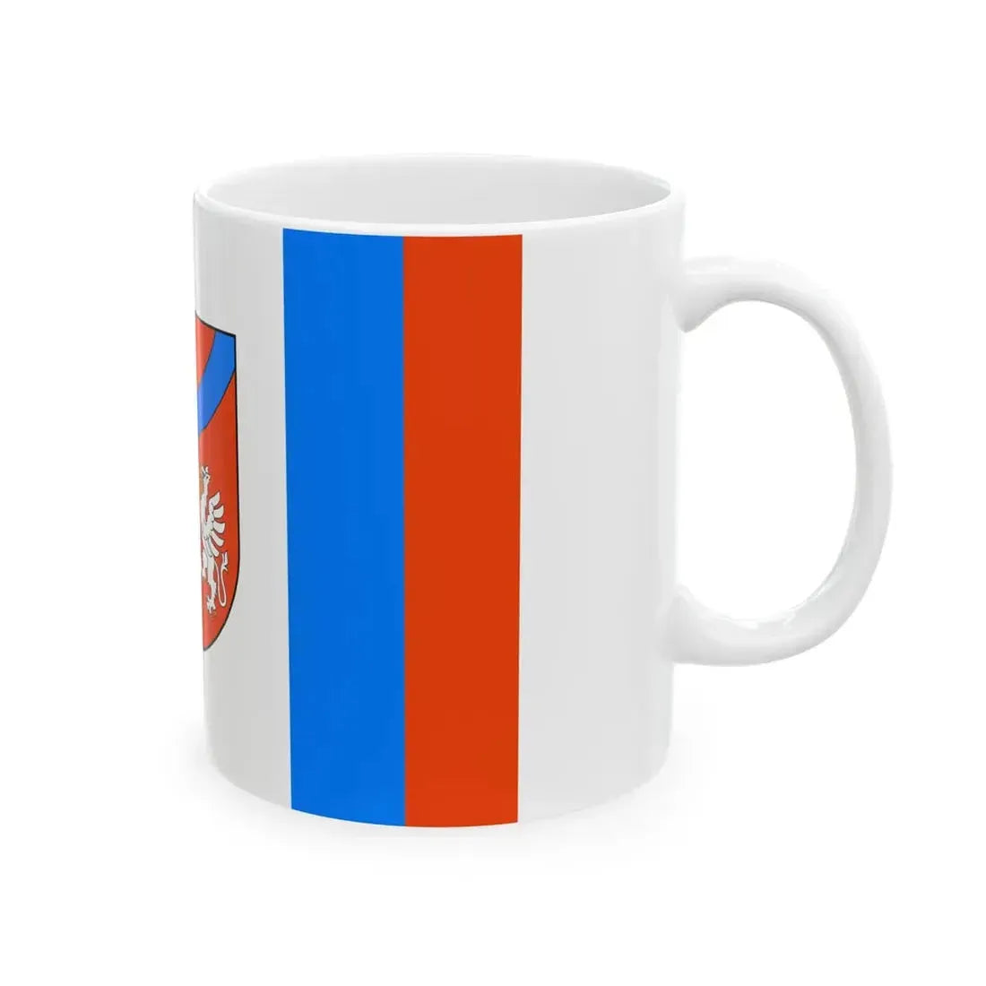 POL gmina Mszana Dolna flag (Poland) White Coffee Mug - Go Mug Yourself