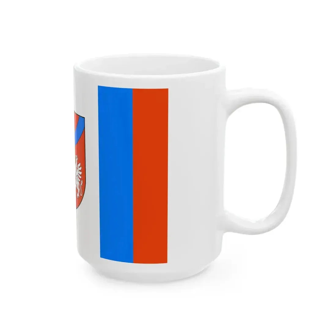 POL gmina Mszana Dolna flag (Poland) White Coffee Mug - Go Mug Yourself