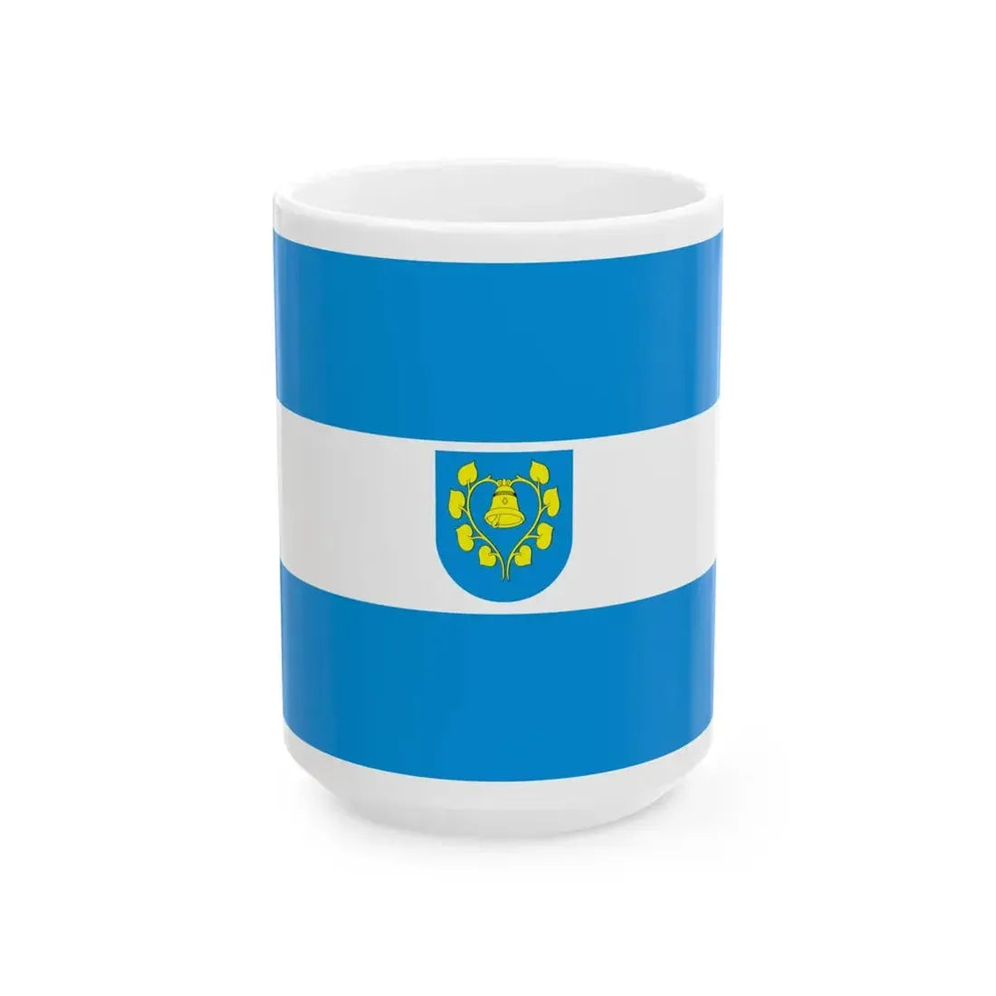 POL gmina Mszana flag (Poland) White Coffee Mug 15oz - Go Mug Yourself
