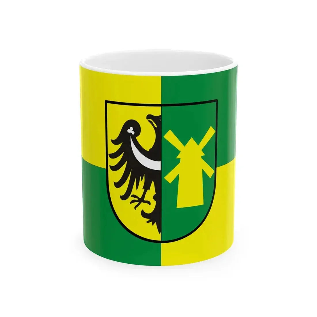 POL gmina Nowa Sol flag (Poland) White Coffee Mug 11oz - Go Mug Yourself