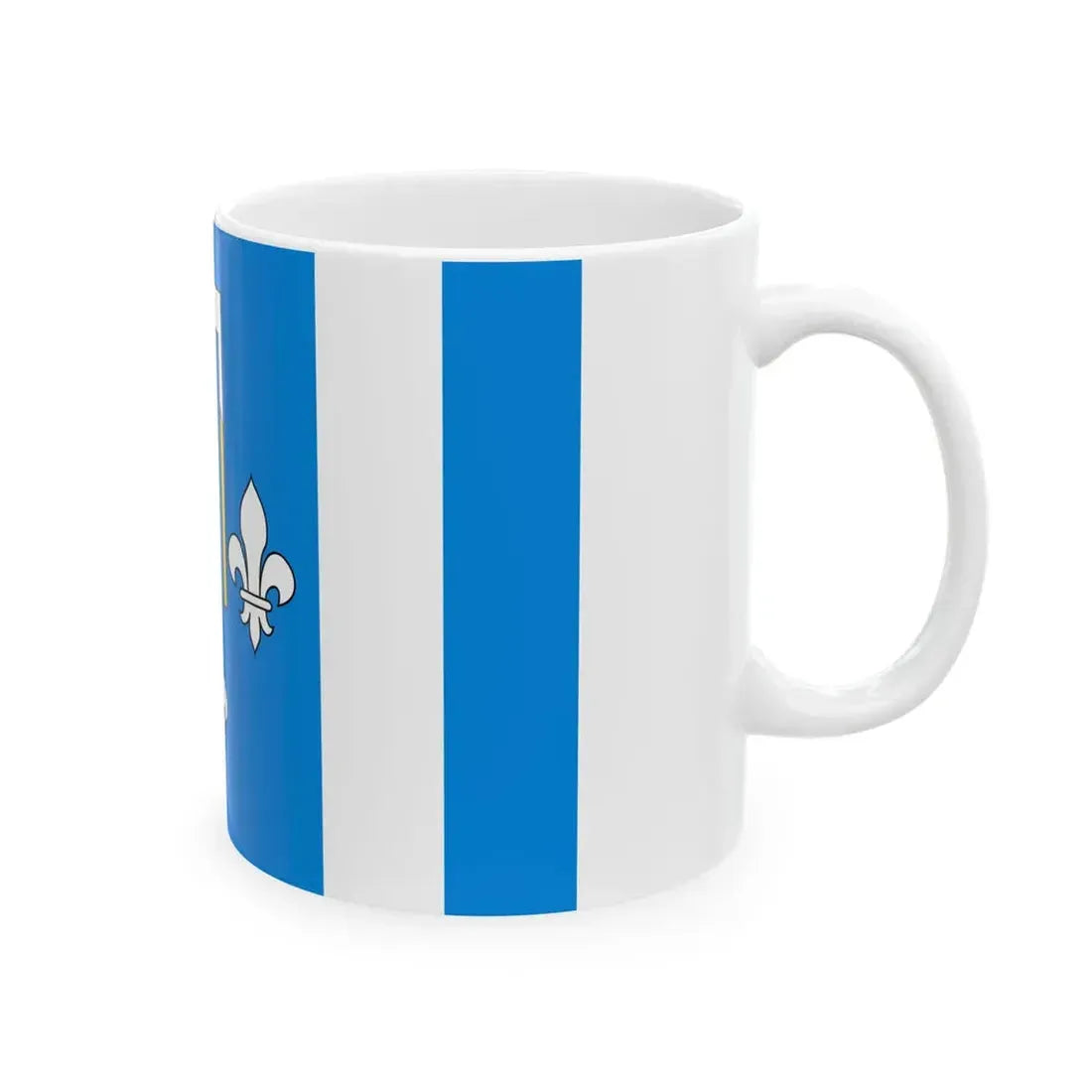 POL gmina Nowe Brzesko flag (Poland) White Coffee Mug - Go Mug Yourself