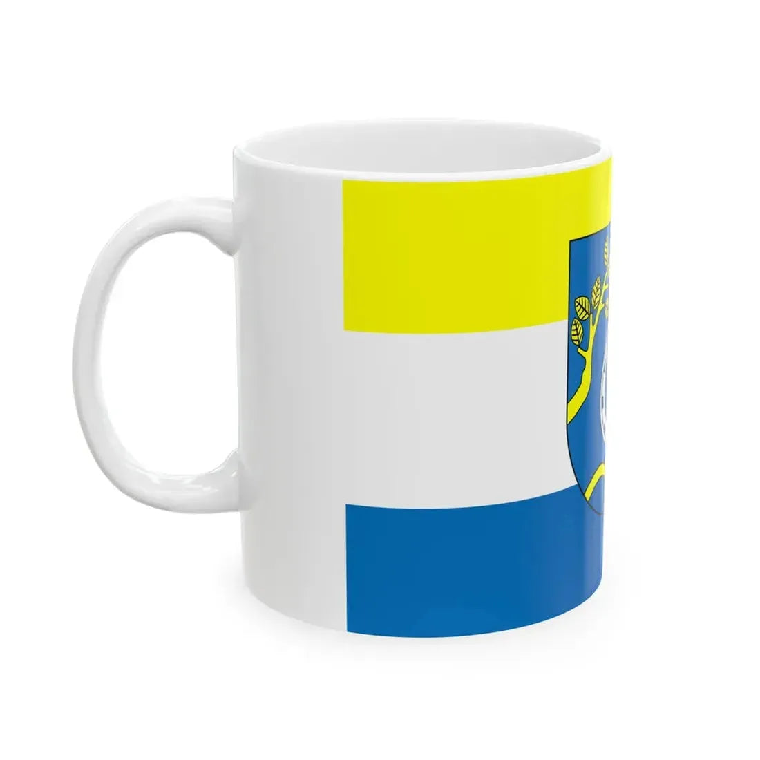 POL gmina Nowosolna flag (Poland) White Coffee Mug - Go Mug Yourself