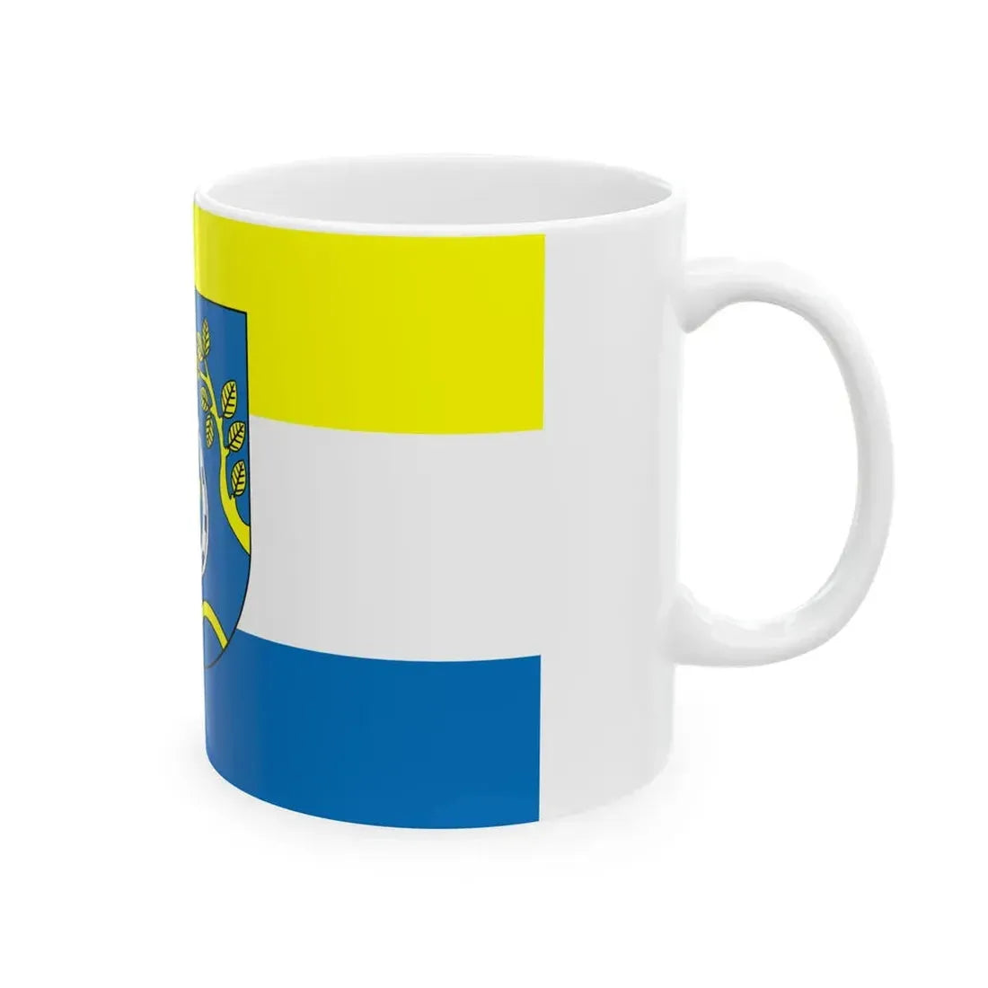 POL gmina Nowosolna flag (Poland) White Coffee Mug - Go Mug Yourself