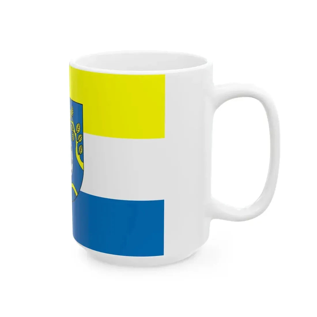 POL gmina Nowosolna flag (Poland) White Coffee Mug - Go Mug Yourself