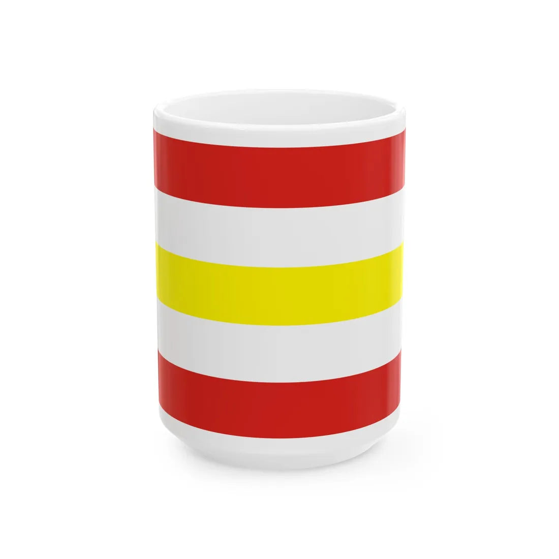 POL gmina Osiek Jasielski flag (Poland) White Coffee Mug 15oz - Go Mug Yourself