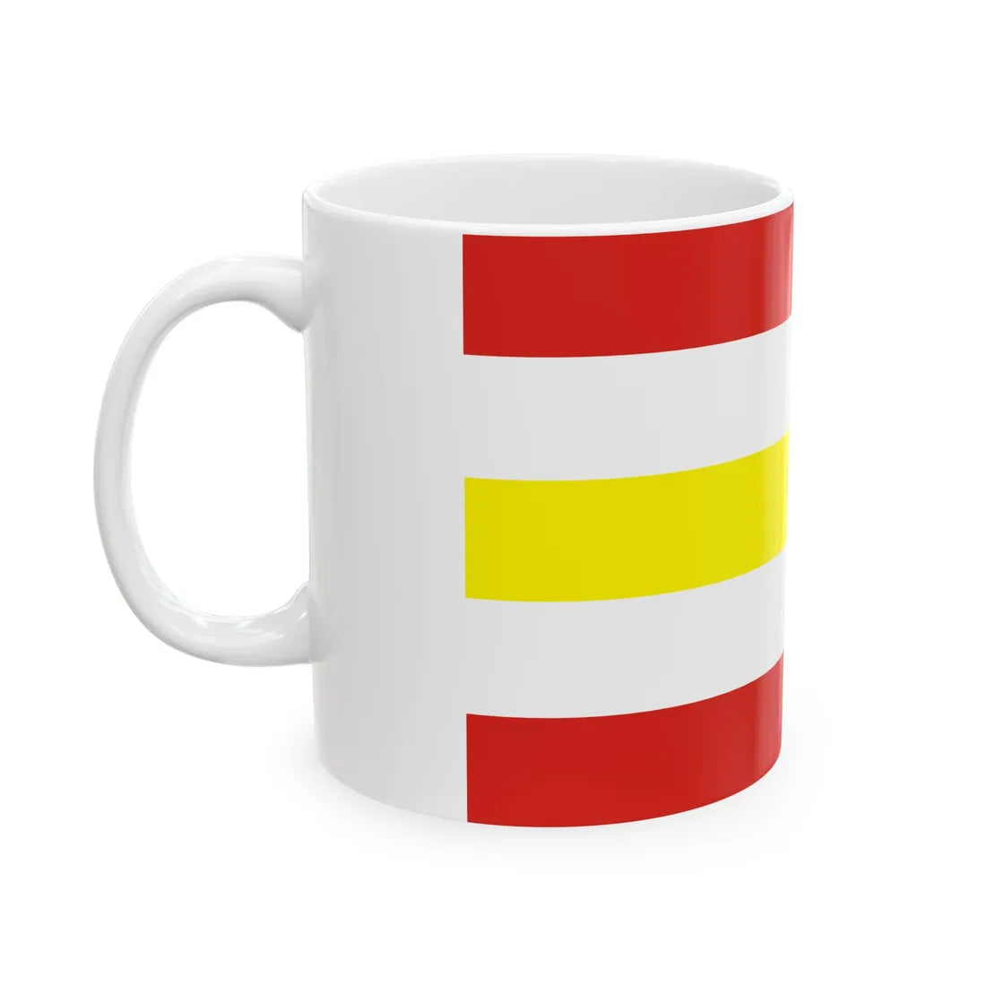 POL gmina Osiek Jasielski flag (Poland) White Coffee Mug - Go Mug Yourself