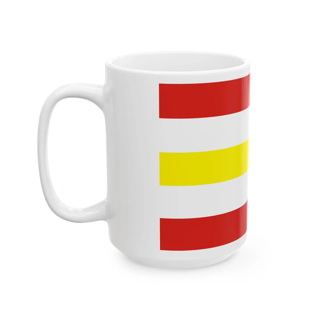 POL gmina Osiek Jasielski flag (Poland) White Coffee Mug - Go Mug Yourself