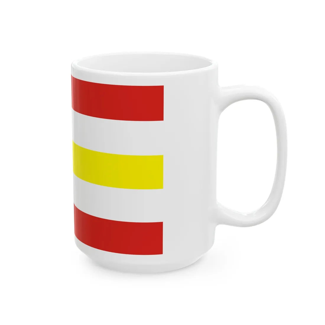 POL gmina Osiek Jasielski flag (Poland) White Coffee Mug - Go Mug Yourself