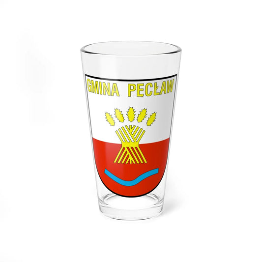 POL gmina Pęcław logo (Poland) (Coat of Arms) Pint Glass 16oz 16oz - Go Mug Yourself