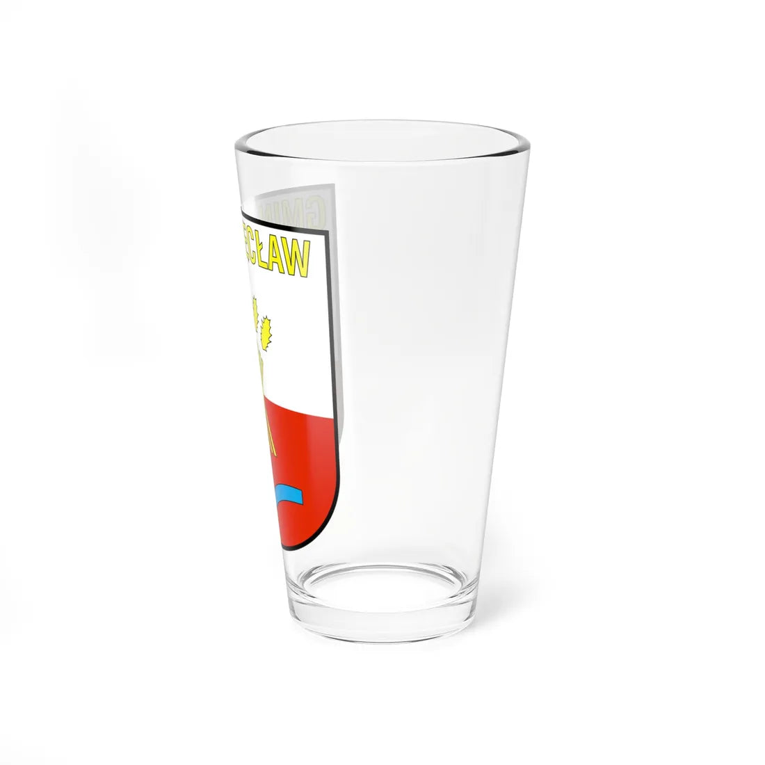 POL gmina Pęcław logo (Poland) (Coat of Arms) Pint Glass 16oz - Go Mug Yourself