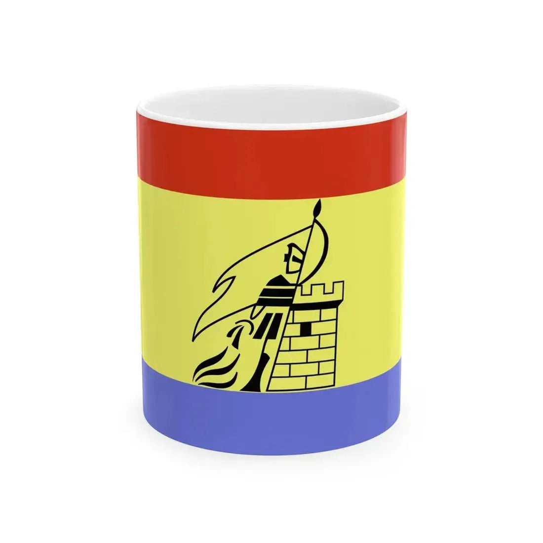 POL gmina Polska Cerekiew flag (Poland) White Coffee Mug 11oz - Go Mug Yourself