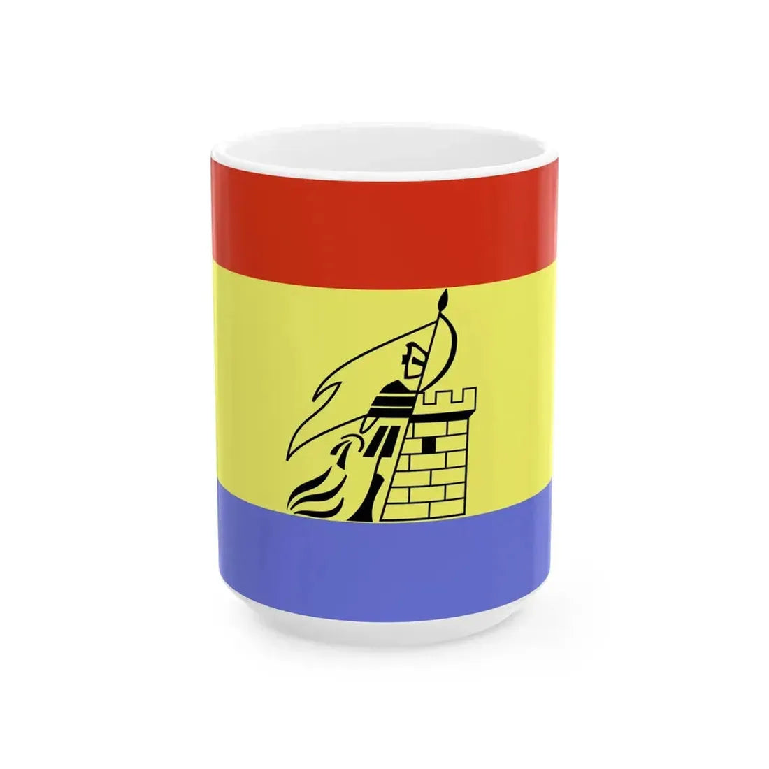 POL gmina Polska Cerekiew flag (Poland) White Coffee Mug 15oz - Go Mug Yourself