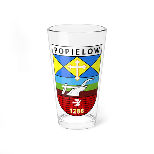 POL gmina Popielów COA (Poland) (Coat of Arms) Pint Glass 16oz 16oz - Go Mug Yourself
