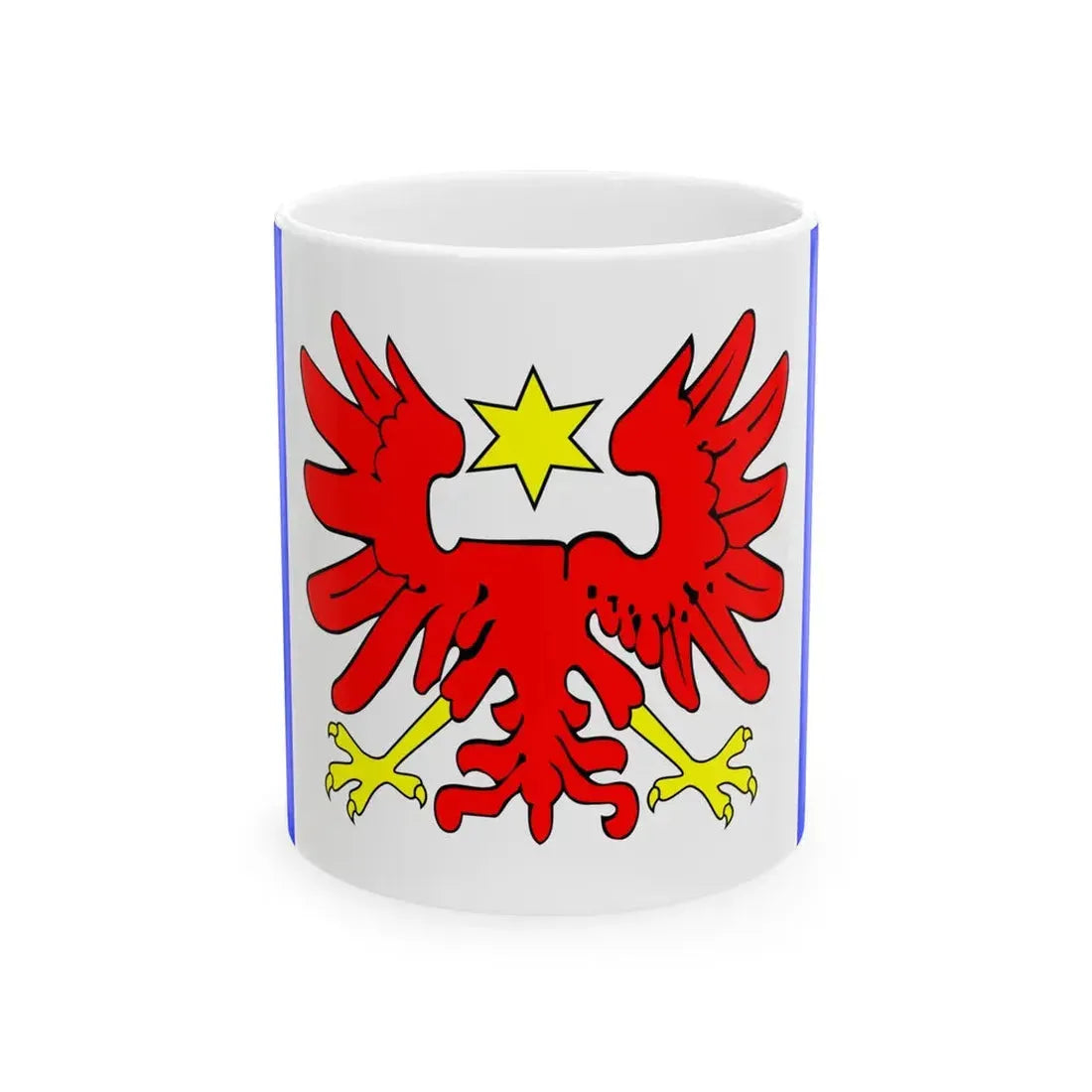 POL gmina Redziny flag (Poland) White Coffee Mug 11oz - Go Mug Yourself