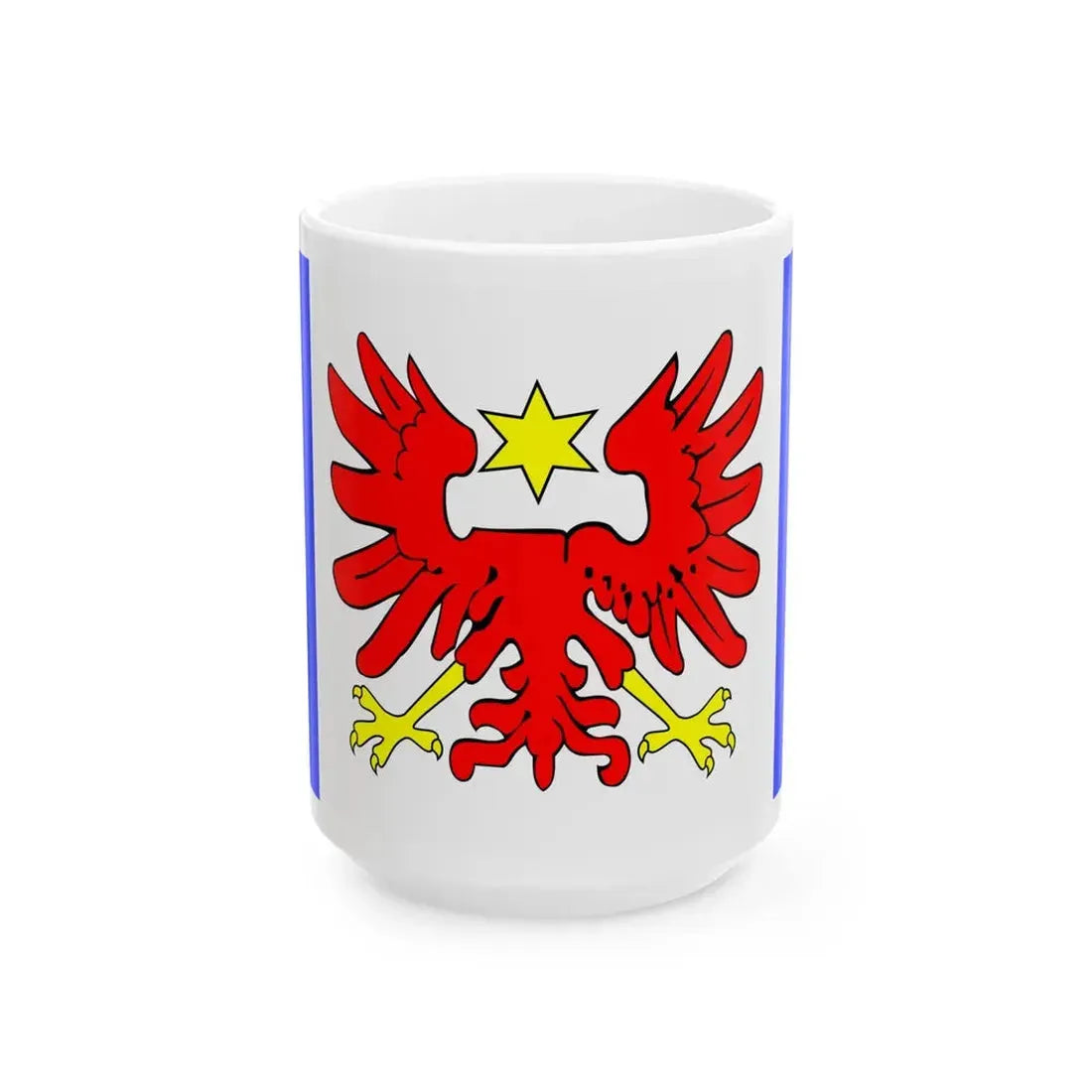 POL gmina Redziny flag (Poland) White Coffee Mug 15oz - Go Mug Yourself