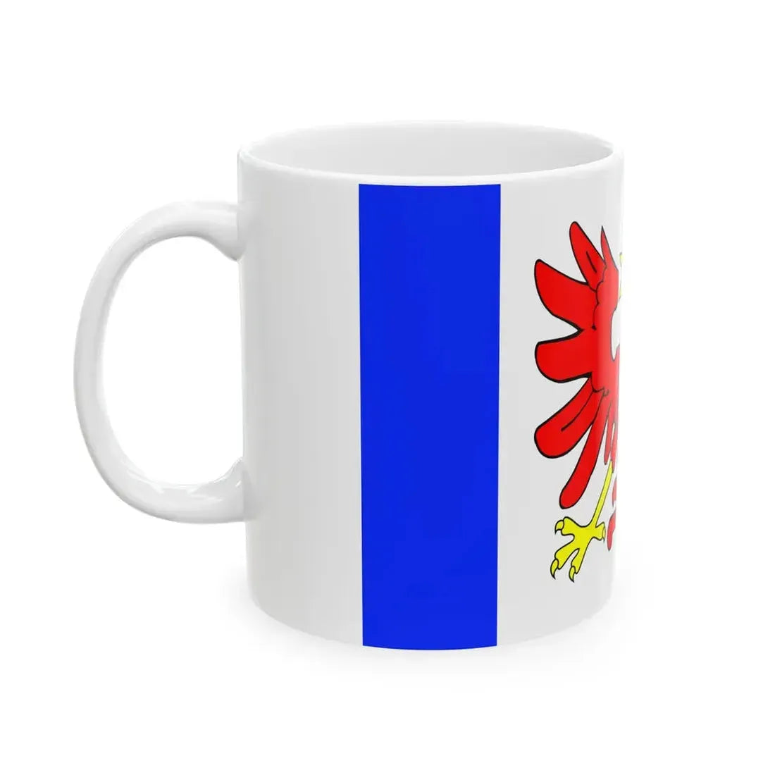 POL gmina Redziny flag (Poland) White Coffee Mug - Go Mug Yourself