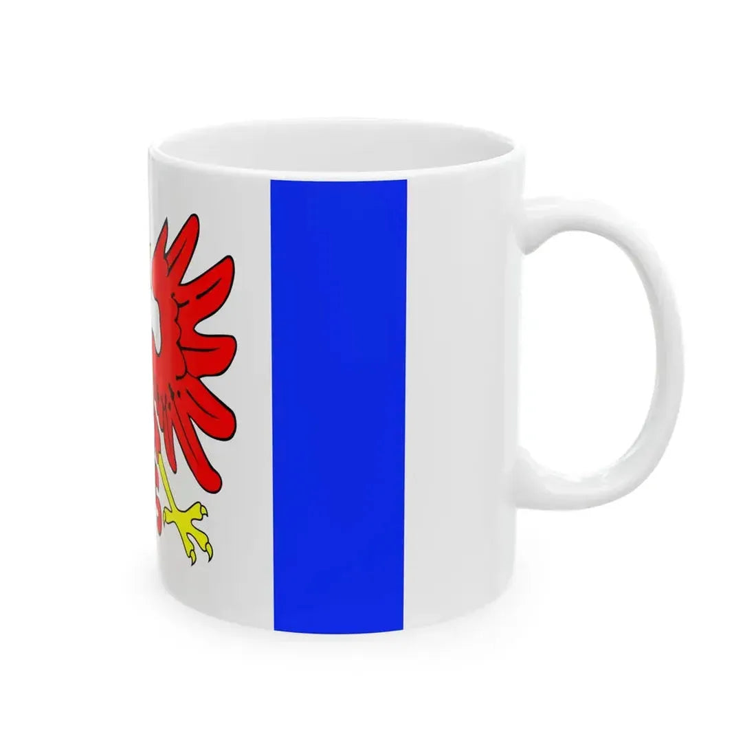 POL gmina Redziny flag (Poland) White Coffee Mug - Go Mug Yourself