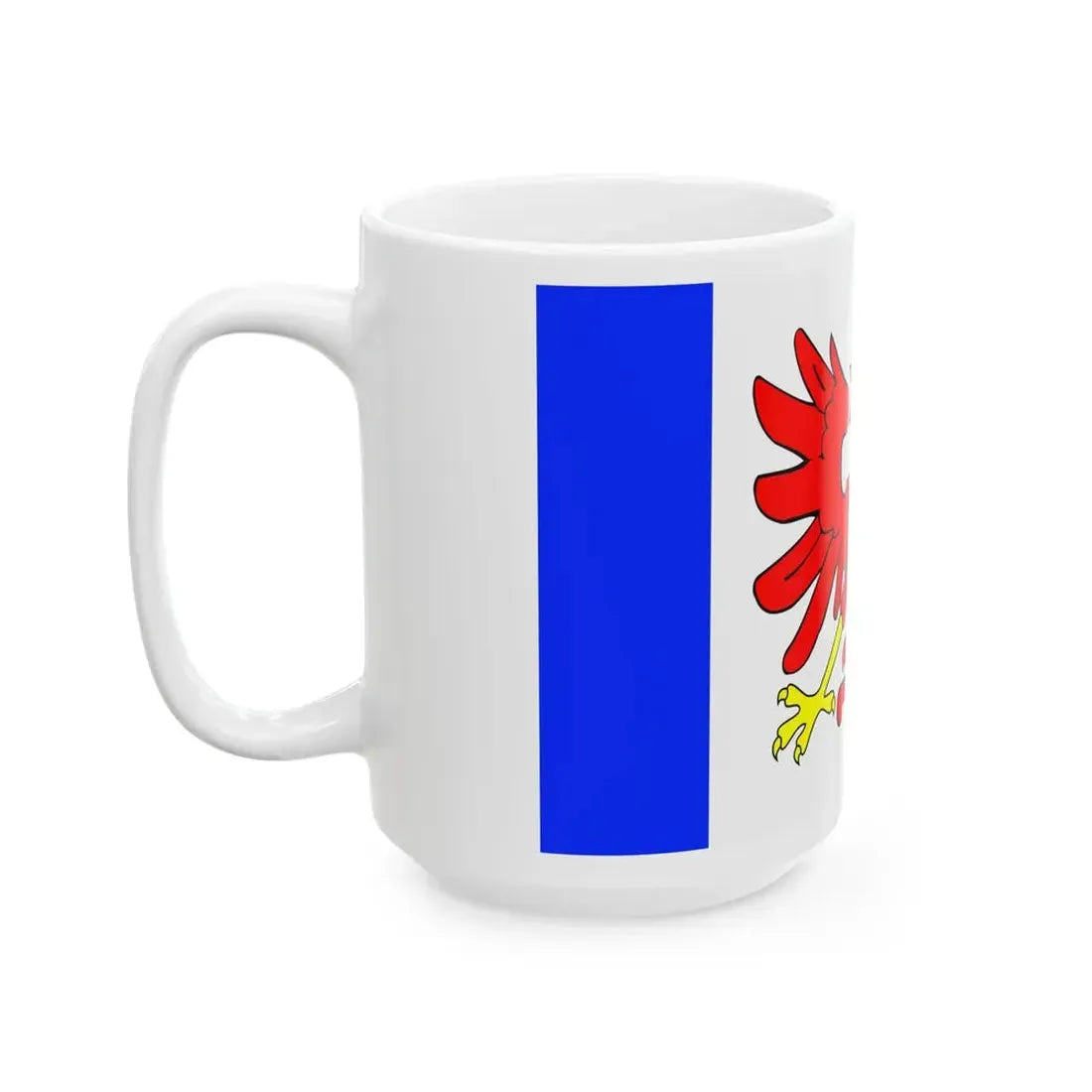 POL gmina Redziny flag (Poland) White Coffee Mug - Go Mug Yourself
