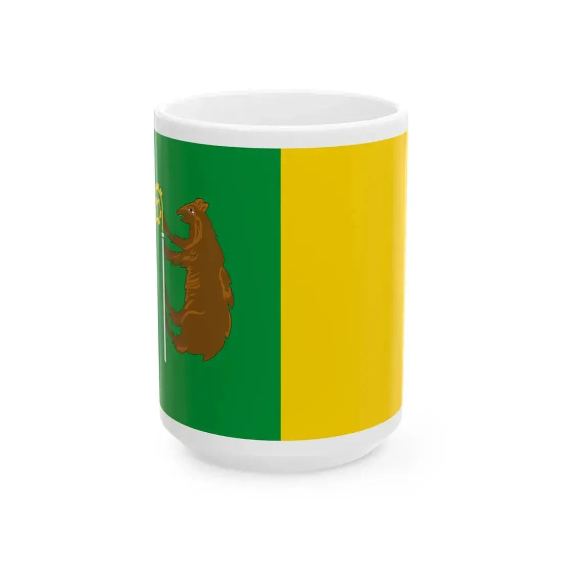 POL gmina Reszel flag (Poland) White Coffee Mug 15oz - Go Mug Yourself