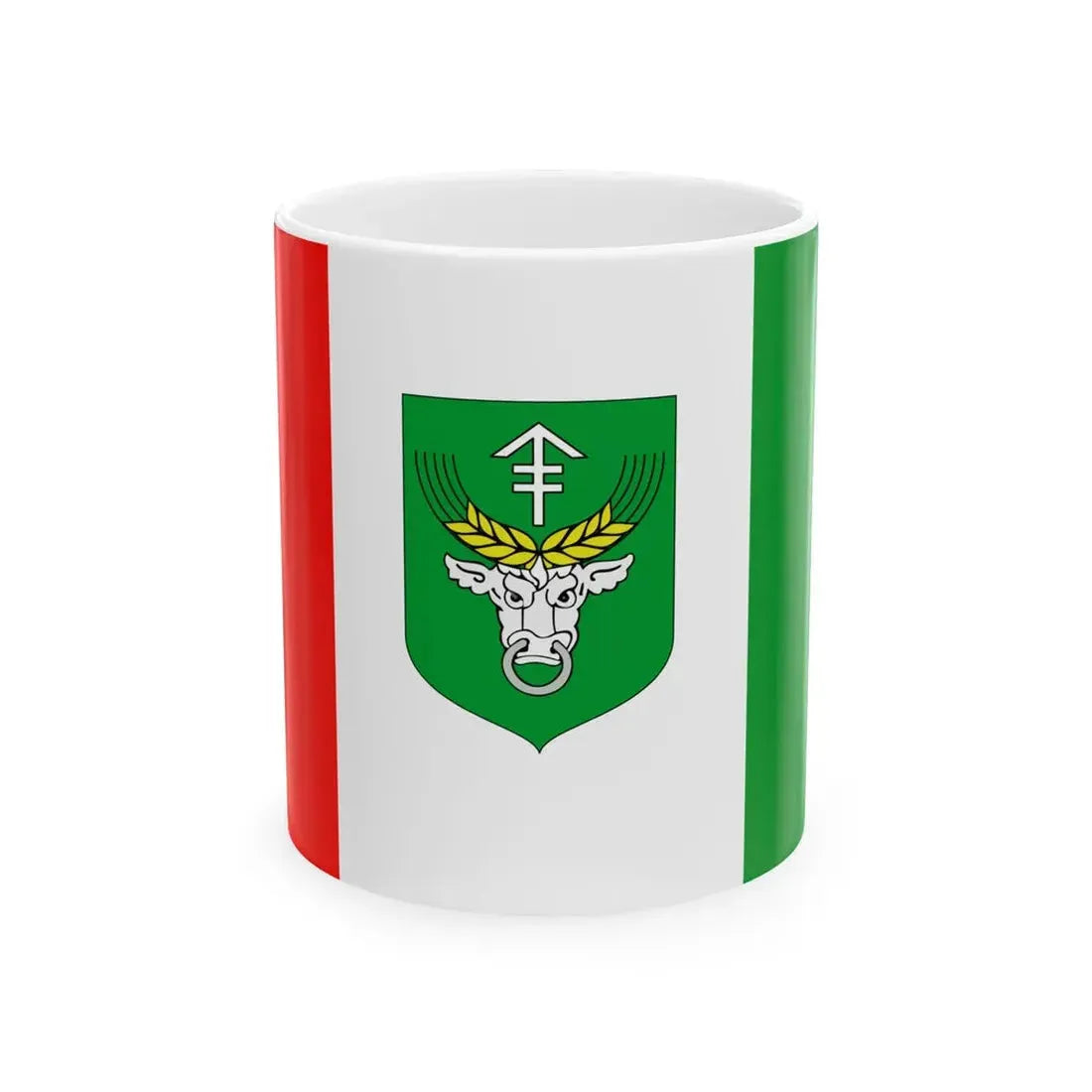 POL gmina Rudniki flag (Poland) White Coffee Mug 11oz - Go Mug Yourself