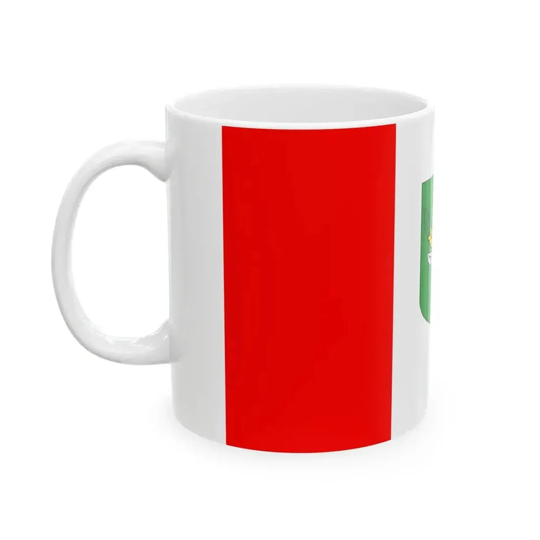 POL gmina Rudniki flag (Poland) White Coffee Mug - Go Mug Yourself