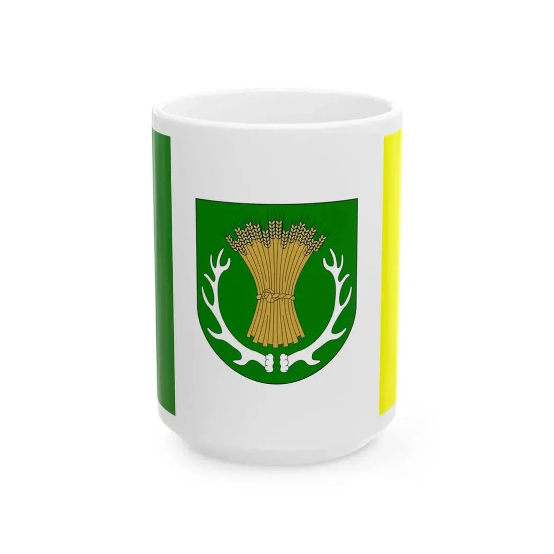 POL gmina Ruja flag (Poland) White Coffee Mug 15oz - Go Mug Yourself