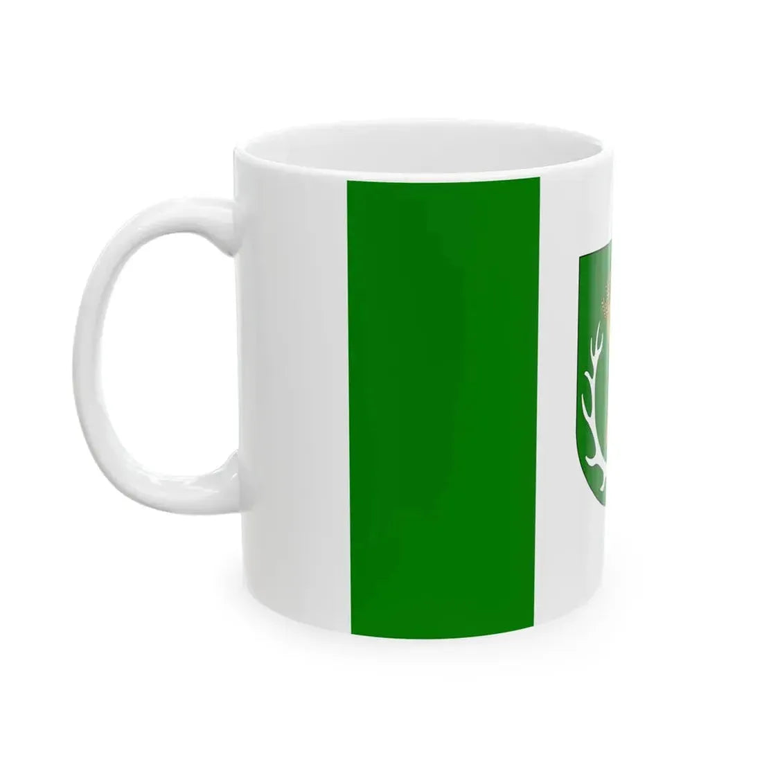 POL gmina Ruja flag (Poland) White Coffee Mug - Go Mug Yourself