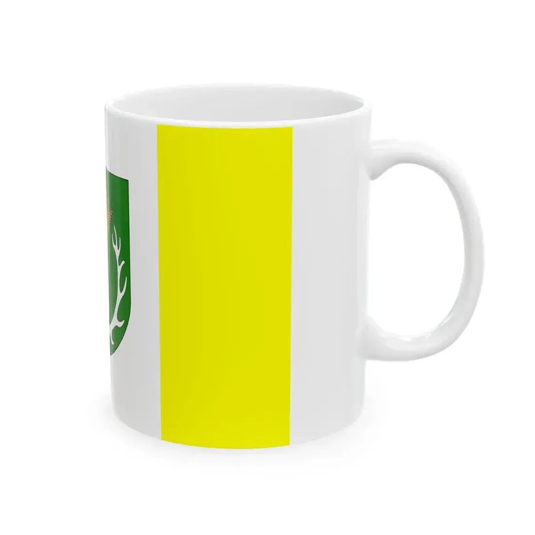 POL gmina Ruja flag (Poland) White Coffee Mug - Go Mug Yourself
