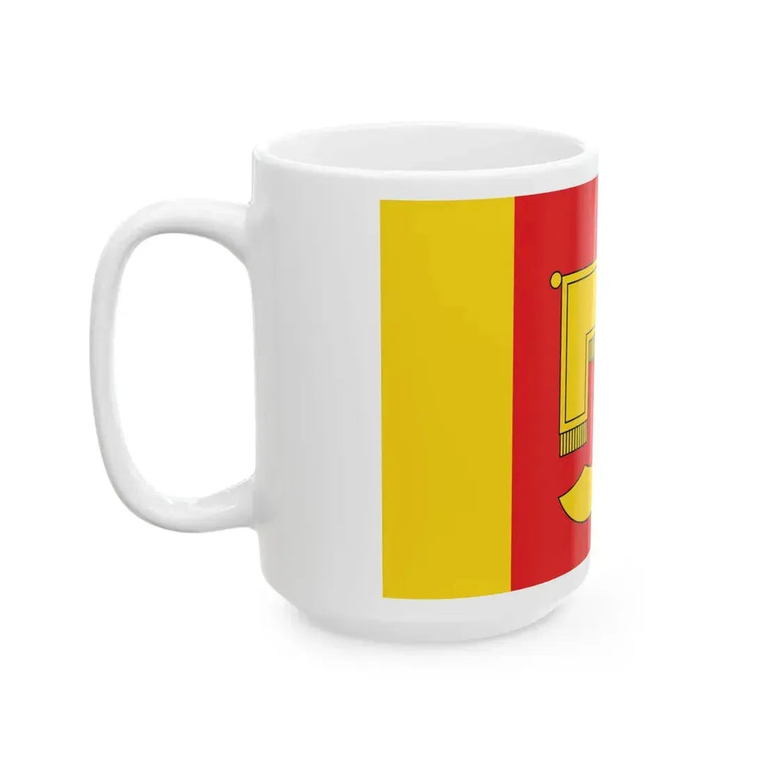 POL gmina Rybno powiat sochaczewski flag (Poland) White Coffee Mug - Go Mug Yourself