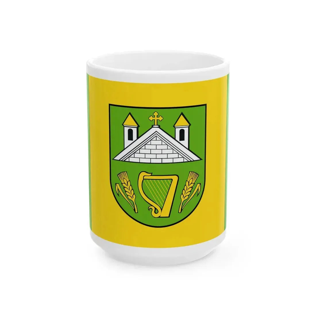 POL gmina Sanniki flag (Poland) White Coffee Mug 15oz - Go Mug Yourself