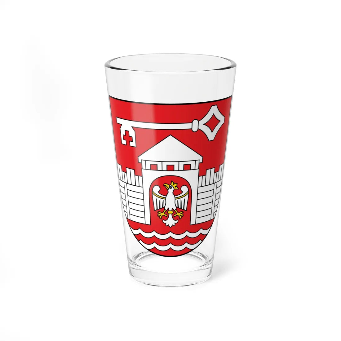 POL gmina Santok COA (Poland) (Coat of Arms) Pint Glass 16oz 16oz - Go Mug Yourself